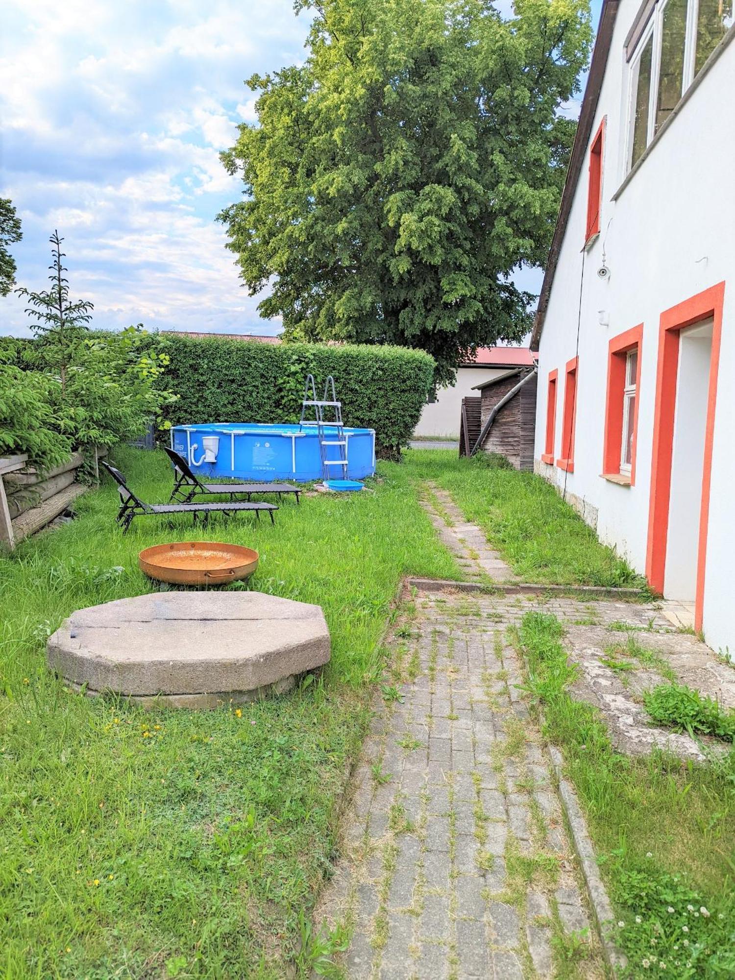 W5 - Urlaubsmagie - Wohnung Mit Grill, Terrasse & Pool Lichtenhain  Extérieur photo