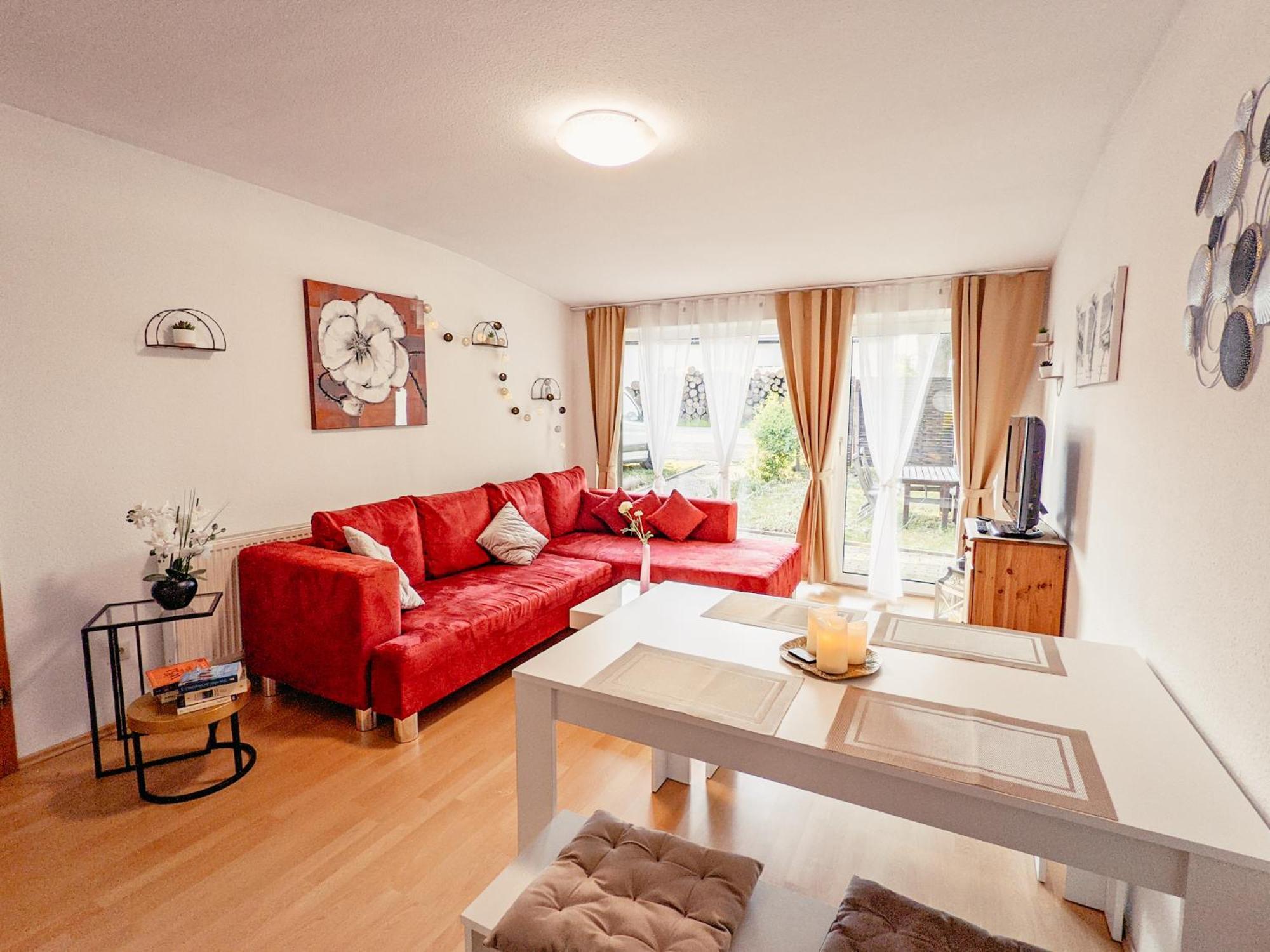 W5 - Urlaubsmagie - Wohnung Mit Grill, Terrasse & Pool Lichtenhain  Extérieur photo